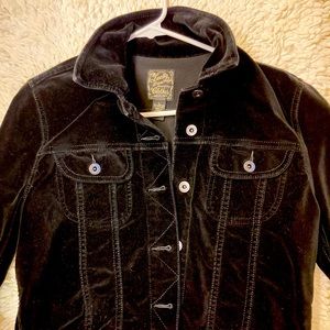 NWOT but never worn Lucky jet black velvet jacket